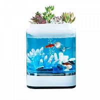 Аквариум аква-ферма Descriptive Geometry Mini Lazy Fish Tank (HF-JHYG005) White (Белый) — фото